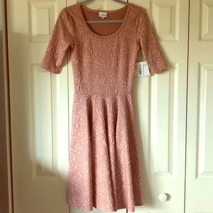 LuLaRoe dress with rose details
